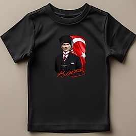 Ulusal Baskılı Normal Kalıp  Çocuk Tişört