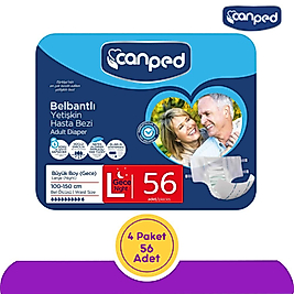 Canped Belbantlı Yetişkin Hasta Bezi (Gece/Night) 56 Adet