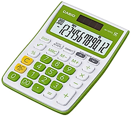 CASIO HESAP MAKİNESİ MASAÜSTÜ MJ-12VCB-GN 12 HANE