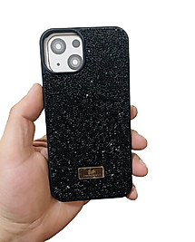 İPhone 13 - 14 Uyumlu Taşlı Telefon Kılıfı Siyah