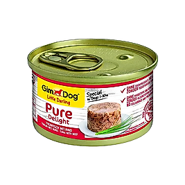 GimDog Pure Delight Ton Balıklı ve Biftek Etli Yetişkin Köpek Konserve Maması 85 g