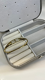 14K ALTIN KAPLAMA ÇELİK KELEPÇE BİLEKLİK