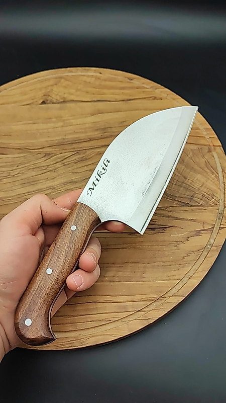 Paslanmaz Şef Bıçağı Deri kılıf Hediye Ücretsiz İsim Yazılır