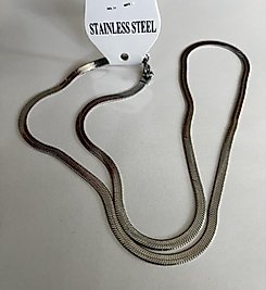 Çelik Kolyeler® İtalyan Ezme Zincir Kolye 60cm