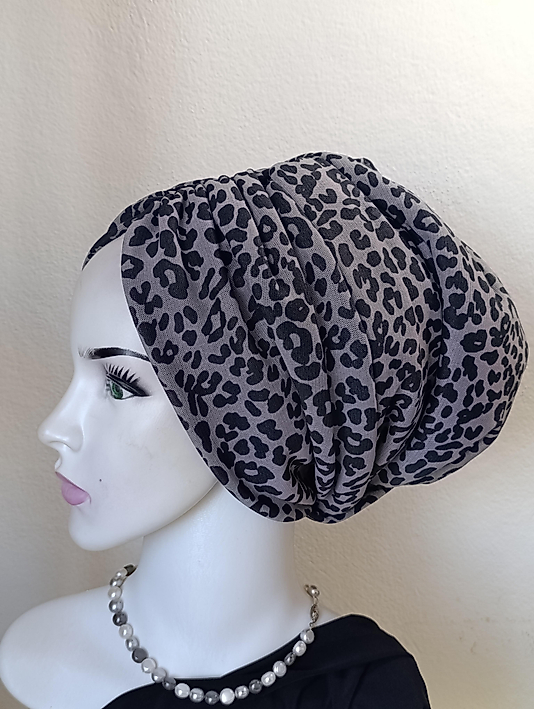 Leopar drapeli dolgulu bone