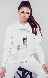 Uzaklardaki Yakın Dostlar Unisex Kapşonlu Sweatshirt