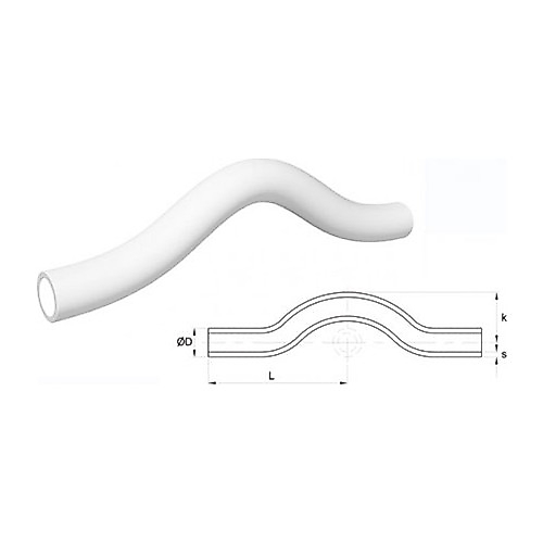 FIRAT 32 MM DÜZ KAVİS BEYAZ PPRC PLASTİK BORU ( 1 ADET )
