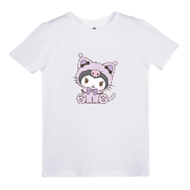Kuromi Kedi Kostümlü Çocuk Tişört – Tatlı & Sevimli