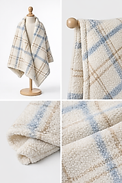 Ekose Desenli Bebek Battaniye