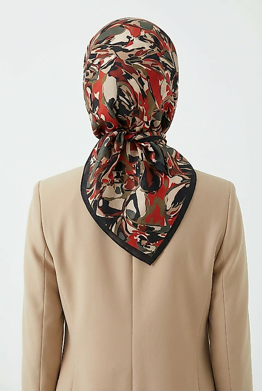 Spring Eşarp Kamuflaj Desen