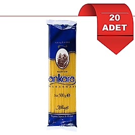 Ankara Makarna Spagetti 500 Gr x 20 Adet