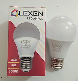 LEXEN LED AMPUL A60 9W 3000KELVİN