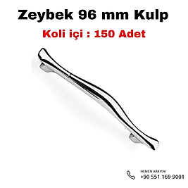 Zeybek 96 mm Metal Kulp Koli 150 Adet