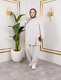 DÜZ DÜĞMELİ MODEL  TAŞ RENGİ TAKIM