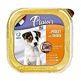Plaisir Pate Tavuk Etli Yaş Yavru Köpek Maması (150 g)