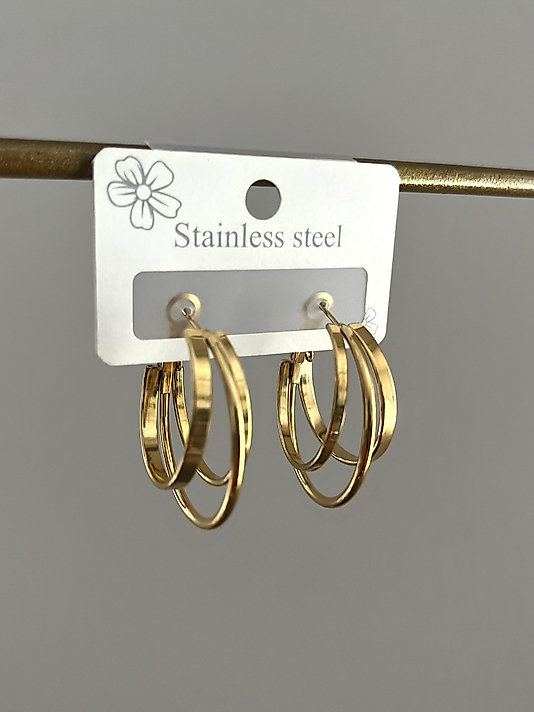 Çelik 3’lü Birleşik Küpe