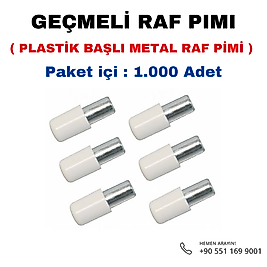 Geçmeli Raf Pimi Paket içi 1.000 Adet