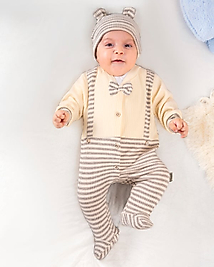 SALOPET GÖRÜNÜMLÜ ERKEK BEBEK TULUM