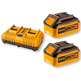 INGCO FBCPK2425E Li-ion Akü ve Şarj Cihazı Seti 20V 5.0Ah