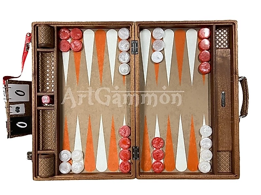 Bespoke Sapelli Backgammon Set