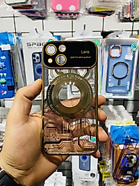 iPhone 14 Kamera Lens Korumalı Telefon Kılıfı Gold