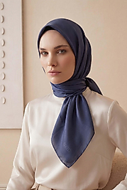 Düz Kristal Kumaş Eşarp - Kaymaz, Şık, Tok Duran | Günlük & Abiye Uyumlu