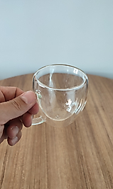 YAKUT ÇİFT CİDARLI KULPLU BARDAK 250 ML