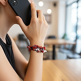 DOĞAL TAŞLI MERCAN BİLEKLİK