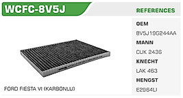 POLEN FİLTRESİ FORD FIESTA VI  (KARBONLU)