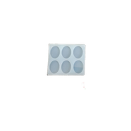 epoksi oval kalıp 6 lı 4*2*0,5 cm