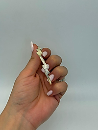 Xuping Şimşek Figürlü Taşlı Kelepçe