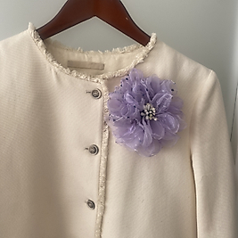 Lilac Organza Brooch