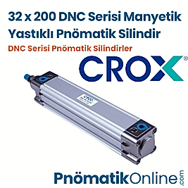 Crox DNC 32x200 Manyetik Yastıklı Pnömatik Silindir