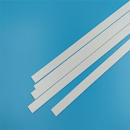 Plastik Dikdörtgen çıta içi dolu 1x4mm 50cm 5 adet