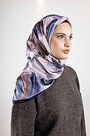 Desenli Soft Eşarp Koleksiyonu Pastel Desen-1