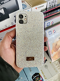 İphone 12 - 12 Pro Uyumlu Taşlı Telefon Kılıfı Beyaz