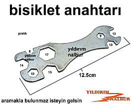 BİSİKLET ANAHTARI 8x17 DAĞ BİSİKLETİ ÇOCUK BİSİKLETİ