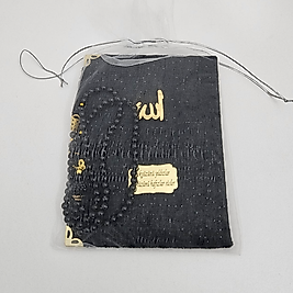 Siyah Tül Keseli Kadife Set