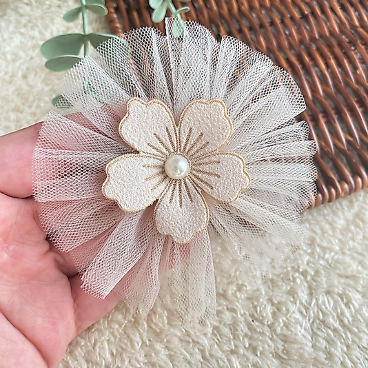 Tütü Çiçek Desenli Kız Çocuk Klips Toka