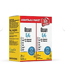 Ocean Orzax D3K2 20ml Damla 2'li PAKET