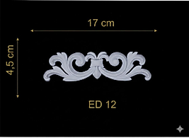ED-12 Dekoratif Esnek Aplik (2'li)