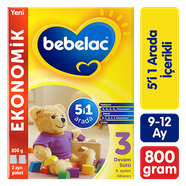 Bebelac 3 Devam Sütü 800g 9-12 Ay