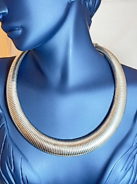 Gümüş Choker Yılan  Model Kolye