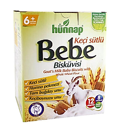 Hünnap Keçisütlü Vitaminli Bebe Bisküvisi 400 Gr
