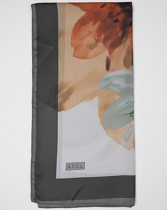 Dijital Kristal Eşarp Pastel Çiçek Desenli