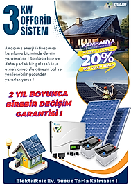 3 kwe Offgrid Sistem (1100wp)