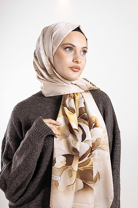 ALFA SİLK ŞAL ÇİÇEK DESEN-1