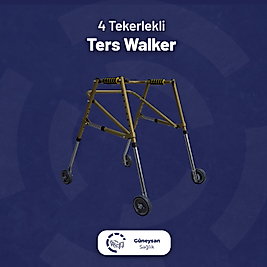 Ters walker 4 Tekerlekli
