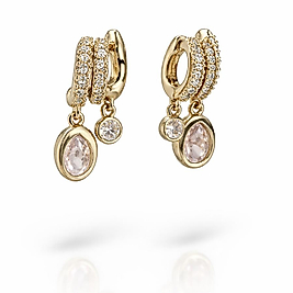 Taş Tasarımlı Modern Küpe