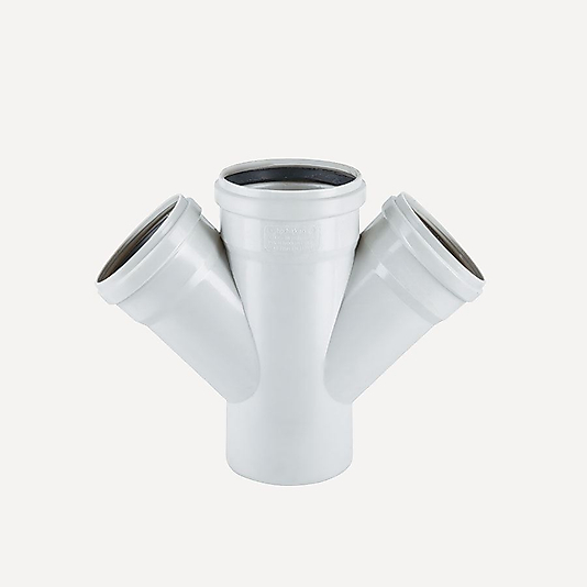 FIRAT 50 X 50 ÇİFT ÇATAL PVC DUBLEX ATIK SU BORUSU